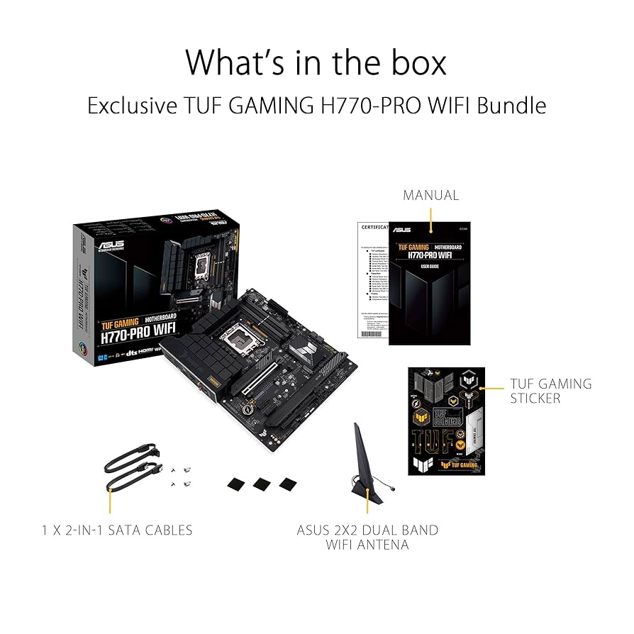 ASUS TUF GAMING H770-PRO WIFI - Intel H770 LGA 1700 ATX